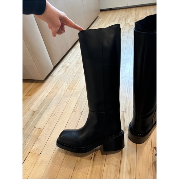 Prada black brushed calf leather boots in size EU 39 - Picture 7 of 8